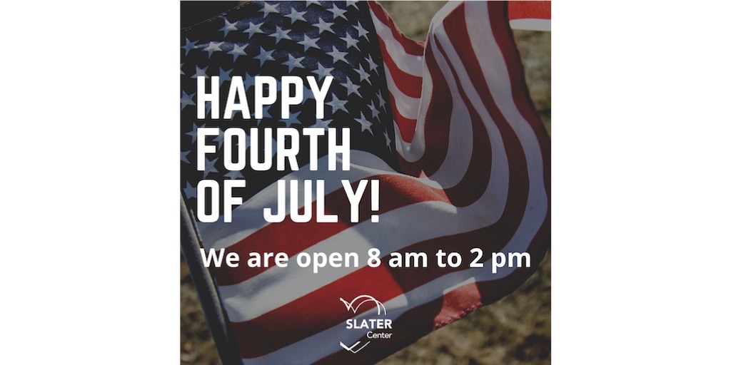 Slater_Center's tweet photo. Happy Independence Day! We are open until 2 p.m. today. Regular hours tomorrow, 8 to 4. Save time - order online and pick up at our drive thru. #SlaterCenter #MedicalCannabis #Dispensary #Providence #CannabisCommunity #CannabisIsMedicine #LiveBetterNaturally #BeTheBestYou https://t.co/wRCpFuoomx