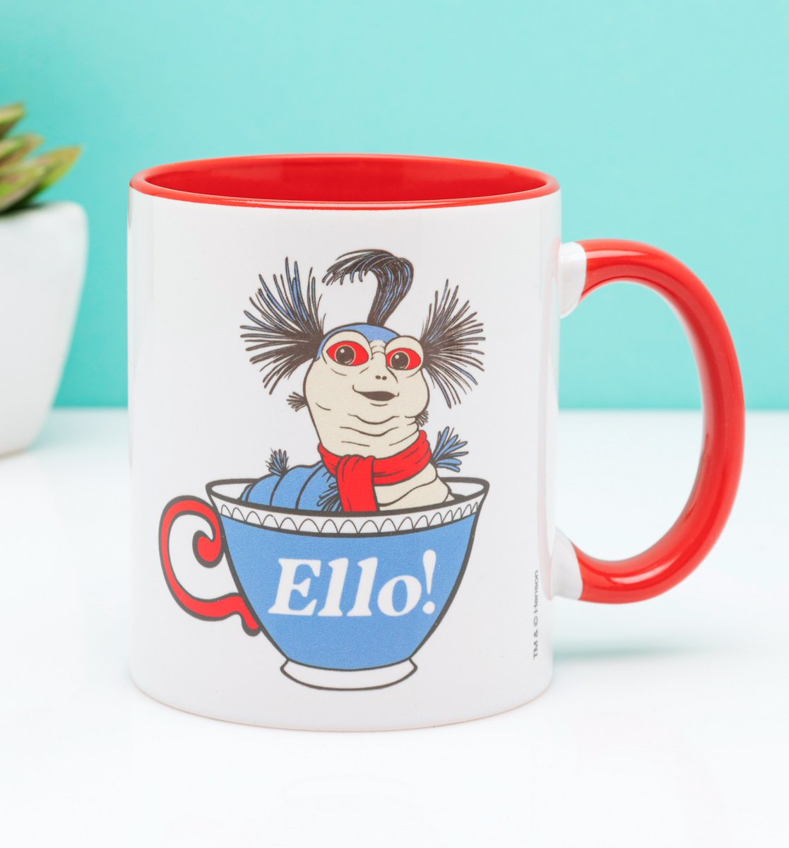 truffleshuffle_'s tweet photo. Ello. Fancy a cuppa? 
Have a nice cup of tea, meet the missus and take home this awesome Labyrinth Worm mug, new and exclusive to @truffleshuffle_ https://t.co/MKyk6myhpi https://t.co/6jFY5ZiPAx