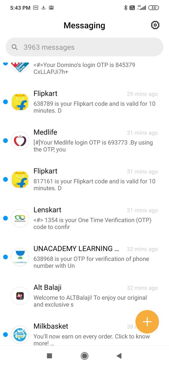 satishkumar361's tweet photo. Hi @JioCare @cyber I am receiving lots of OTP from different platforms as you can see in below SS

Please help me and suggest the further action required.
#otpscam #multipleotps https://t.co/g7OGBa41Sp