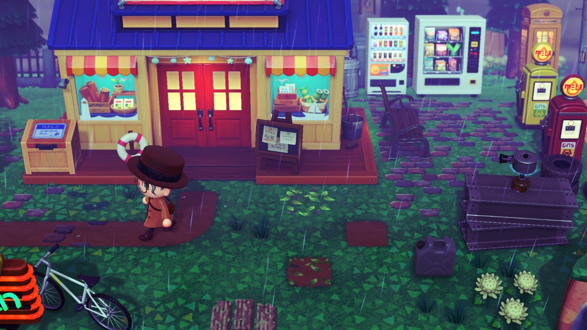 viridianhouse's tweet photo. cold &amp; rainy, better wrap up warm #NooksCranny #AnimalCrossing #ACNH #NintendoSwitch https://t.co/Mj5xvHBvzD