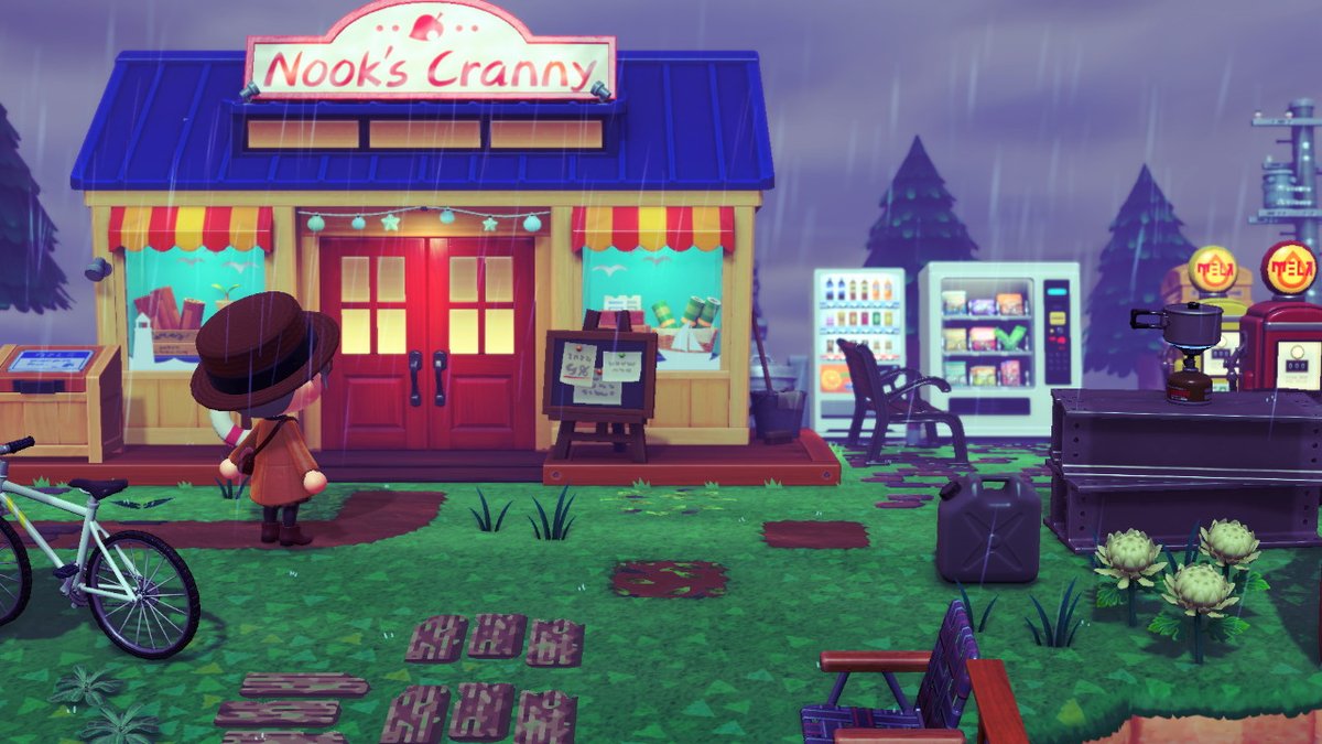 viridianhouse's tweet photo. cold &amp; rainy, better wrap up warm #NooksCranny #AnimalCrossing #ACNH #NintendoSwitch https://t.co/Mj5xvHBvzD