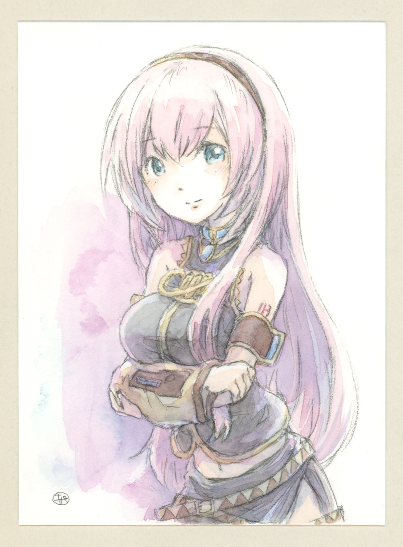 巡音ルカ 「デフォポーズっぽいルカさん描きました…が、なんかけしからん雰囲気にw
最初に全体」|エポキシパテのイラスト