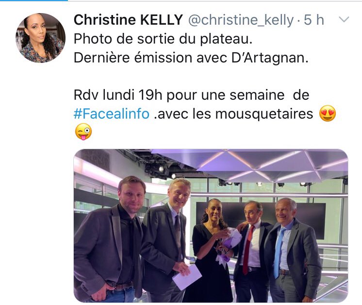 MarcGral's tweet photo. Quand, dans une dizaine d’années, Christine Kelly jettera un coup d’œil rétrospectif à la manière dont elle a gagné sa vie, le spectacle ne sera vraiment pas joli à voir.
Et c’est  d’ailleurs valable pour la plupart des autres animateurs et « journalistes » de #CNews https://t.co/9hByCYtfjb