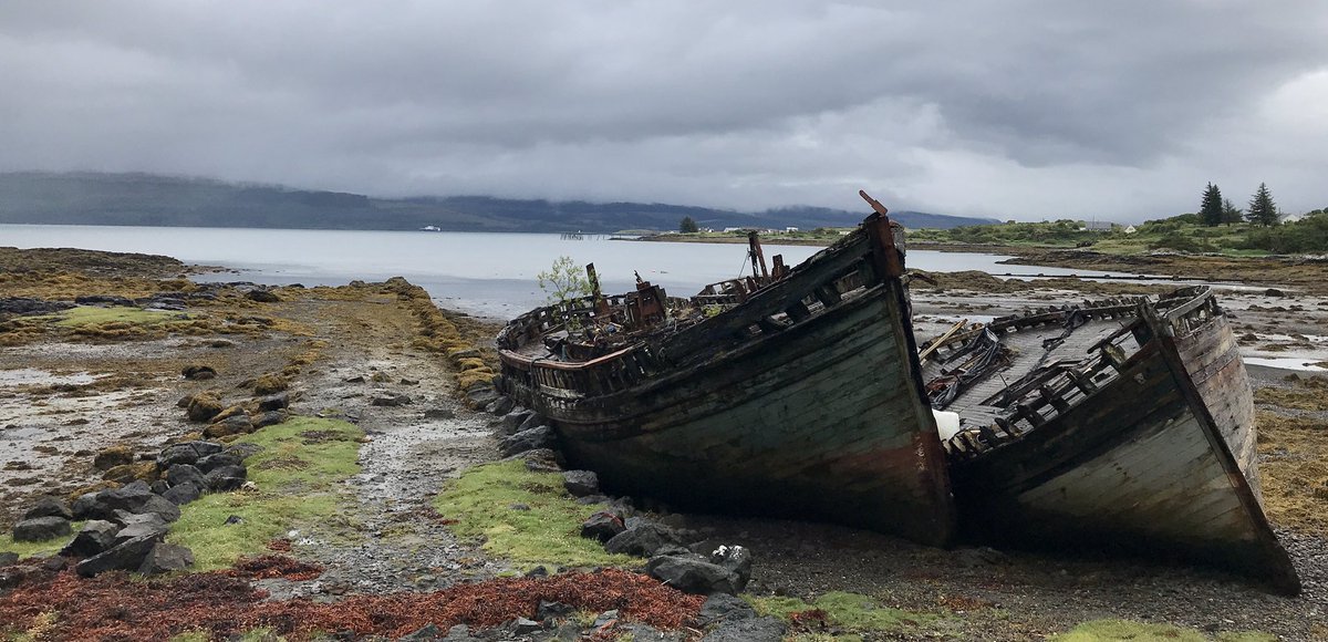 mtnsofscotland's tweet photo. A dreich day in Tobermory and Salen. #VisitMull https://t.co/OwGR68r4sC
