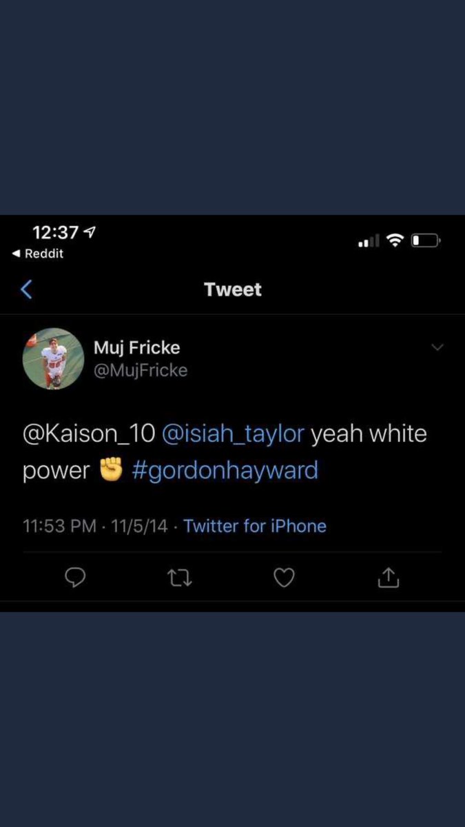 YoungNLegless's tweet photo. @WayneJetskii #BreakingMoos @MujFricke is a racist ONLY on the weekends when he thinks it’s okay to also “manipulate women for his own personal gain” classy dude for sure!! He will have a great job at Deadspin!!! https://t.co/QcIWEmfVB8