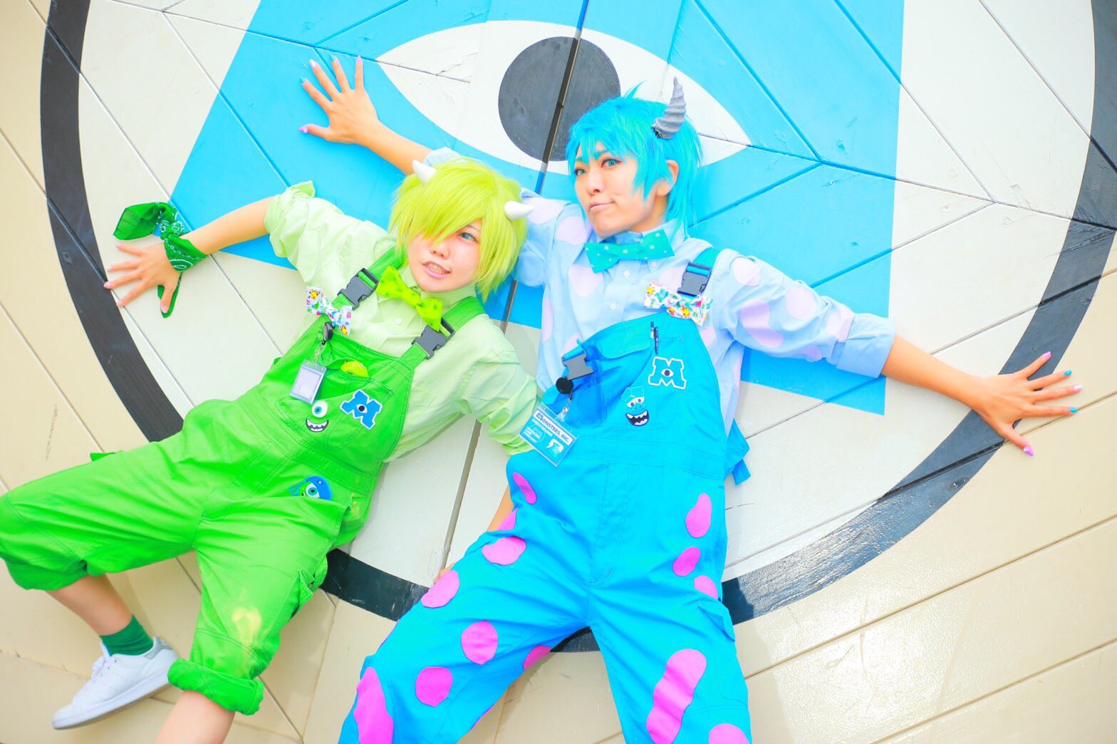 MONSTERS,INC. マイク💚&サリー💙 ・ ・ ・ #dハロ仮装 #dハロ