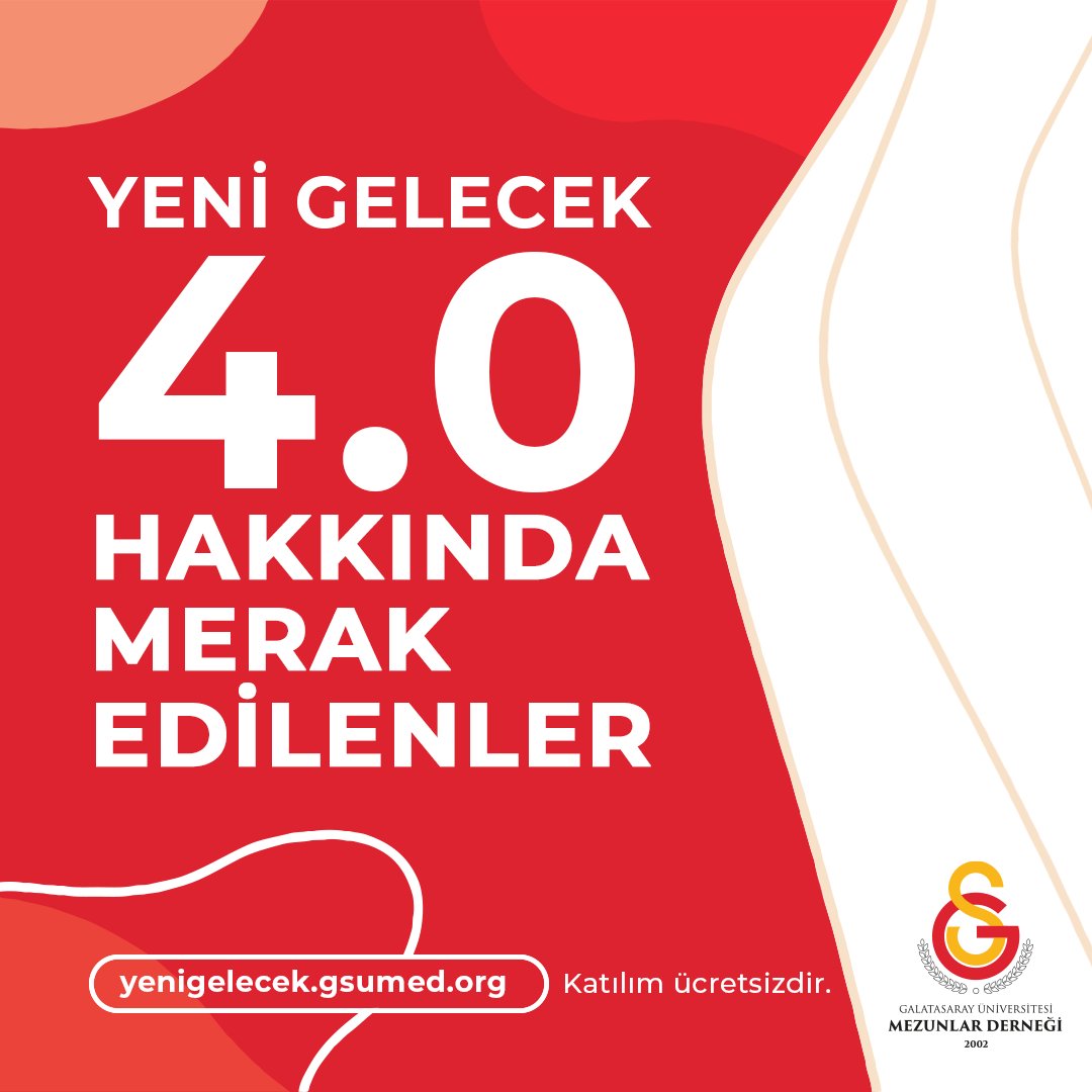 gsumezunlar's tweet photo. Yeni Gelecek 4.0 programı hakkında merak edilenleri cevaplıyoruz ➡️
#YeniGelecek #galatasaraydayenigelecek #gsumed #galatasarayuniversitesi https://t.co/zMQcaq90oJ