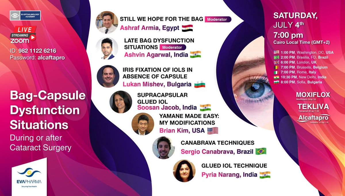 drsoosanjacob's tweet photo. Bag dysfunction syndrome. Talking on technique I pioneered - "Supracapsular gluedIOL/ #ISHF/#yamane" (published -JCRS). Benefits of ISHF while retaining capsular bag and not entering vitreous. #GluedIOL over intact capsular bag. Link in pic. #PHACO #cataract #cataractsurgery https://t.co/uzhMJvtFc1