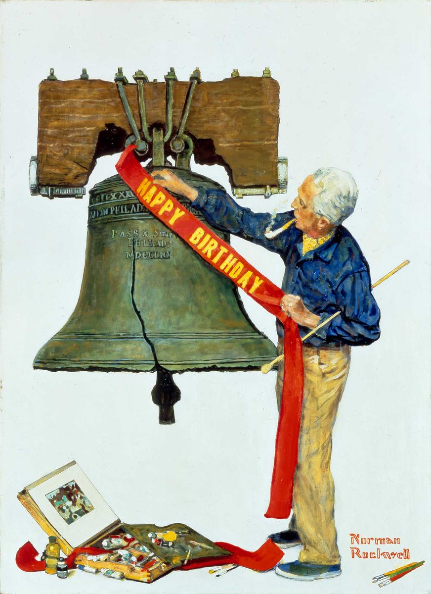 Happy 4th of July! Norman Rockwell, Liberty Bell (Celebration), 1976, Cover  illustration for American Artist (July 1976), Norman Rockwell Museum  Collection #4thofJuly2020 #4thofJuly #normanrockwell