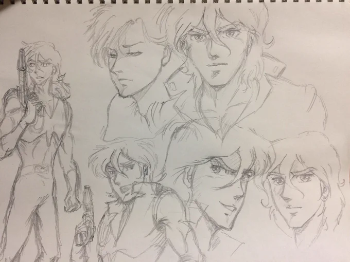 今日見かけたうまい絵を真似してみました。(^ω^) 