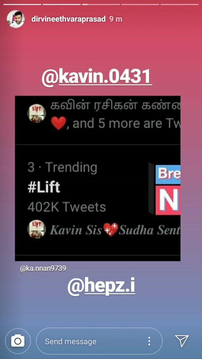 KavinHearts's tweet photo. @VineethVarapra1 sir, @Hepzi90753725 ekkov,
Niyabagam iruka #LiftFirstLook & Title sambavam
Second look eppo release pannuveenga 🤧🤧🤧🤧🤧🤧🤧🤧🤧🤧
#Lift
#Kavin https://t.co/z7unmHVai0