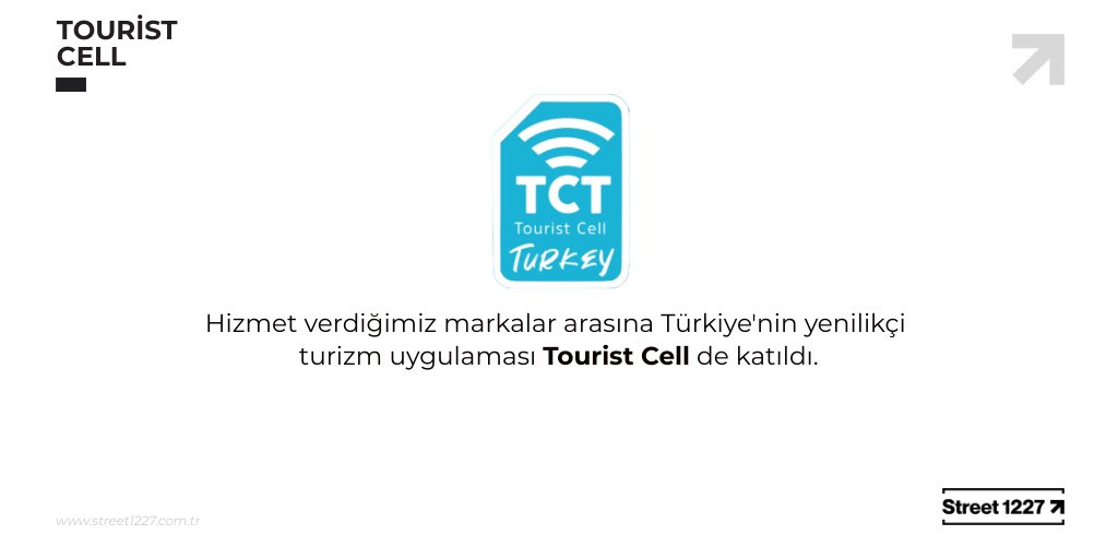 Bundan böyle tatillerimiz daha keyifli geçecek. Aramıza hoş geldin Tourist Cell 💃 🕺

#Street1227