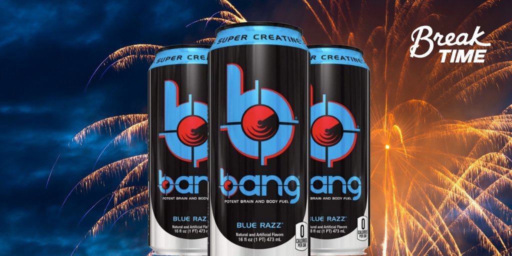 BreakTime85's tweet photo. TODAY ONLY. Buy 1 Bang Energy, Get 1 FREE with MyTime Rewards. Start your day (or night) with a Bang. Make it two! ๐บ๐ธ๐งจ๐ #bangenergy #GetItAtBreakTime #4thofJuly2020 https://t.co/nB9EmaafNL