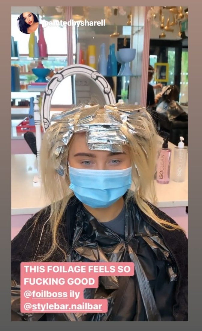FoilBoss's tweet photo. Thanks for the action shot Sharell.
Have a great first day back!! 
@sharellhalps 💜💜

#hairfoil #hairdressersopen #haircut #hairstylist #hairsalon 
#actionshot #foilboss https://t.co/Sjq2HMIKUy