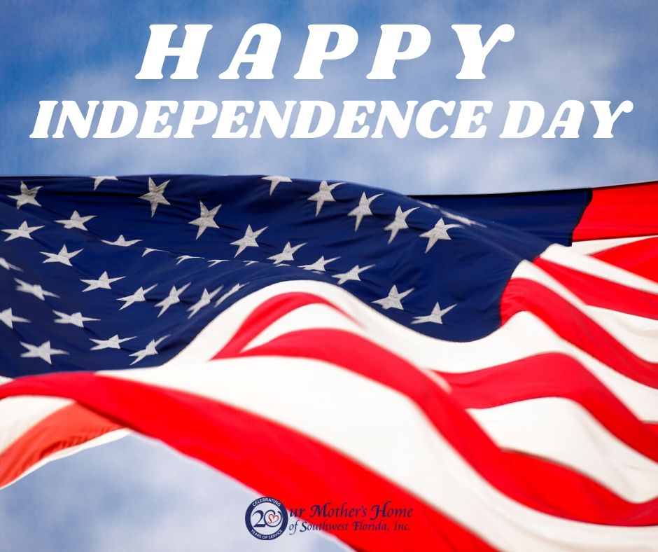 OMHSWFL's tweet photo. Our Mother's Home wishes you a #Happy #FourthofJuly #swfl #IndependenceDay https://t.co/VXDvlbtNba