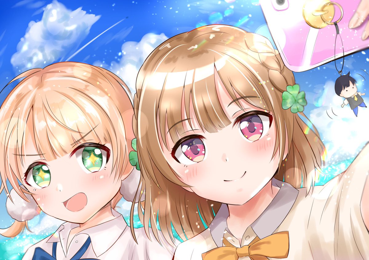 ういまま Amp 黒羽の夏空ツーショット ういままポップアップストアin A おかはら お絵描きします のイラスト