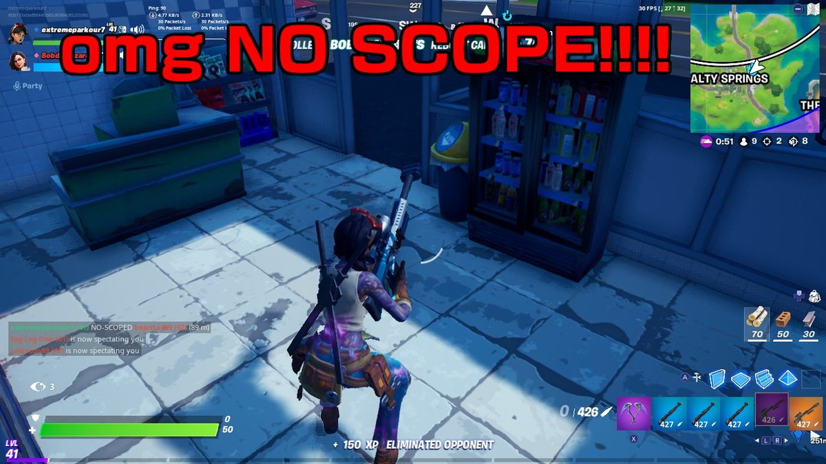 Sparky7716's tweet image. #NintendoSwitch #fortnite #trickshot #noscope