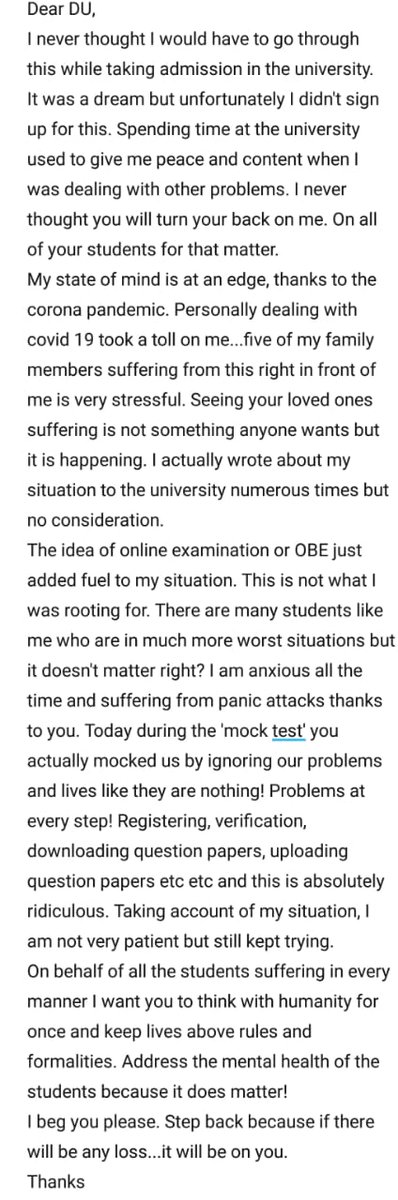 acchiiii_1102_'s tweet photo. FIVE FAMILY MEMBERS IN MY HOUSE ARE POSITIVE, LIKE THAT WASN'T ENOUGH STRESS AND ANXIETY THAT DU ADDED TO MY MISERY BY PLAYING THEIR INCOMPETENT ANTIQUES. MY MENTAL HEALTH IS FUCKED THANKS TO DU.
#DUAgainstOnlineExams https://t.co/ATC2DFsx10