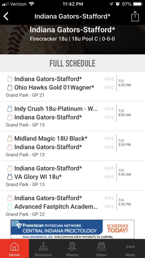 gators_indy's tweet photo. Happy 4th! Two games today and streamed live on Gators Stafford Facebook page. Go Gators! https://t.co/DIEGKxSOx0