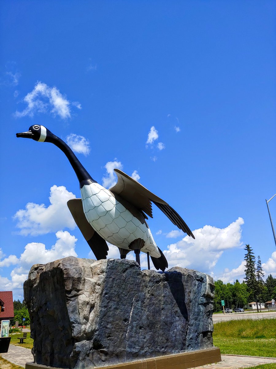 bertneale's tweet photo. The Goose at Wawa.  Who could drive up here without visiting the Goose at Wawa?  Not us.@lisaneale https://t.co/MUdx6XYa42