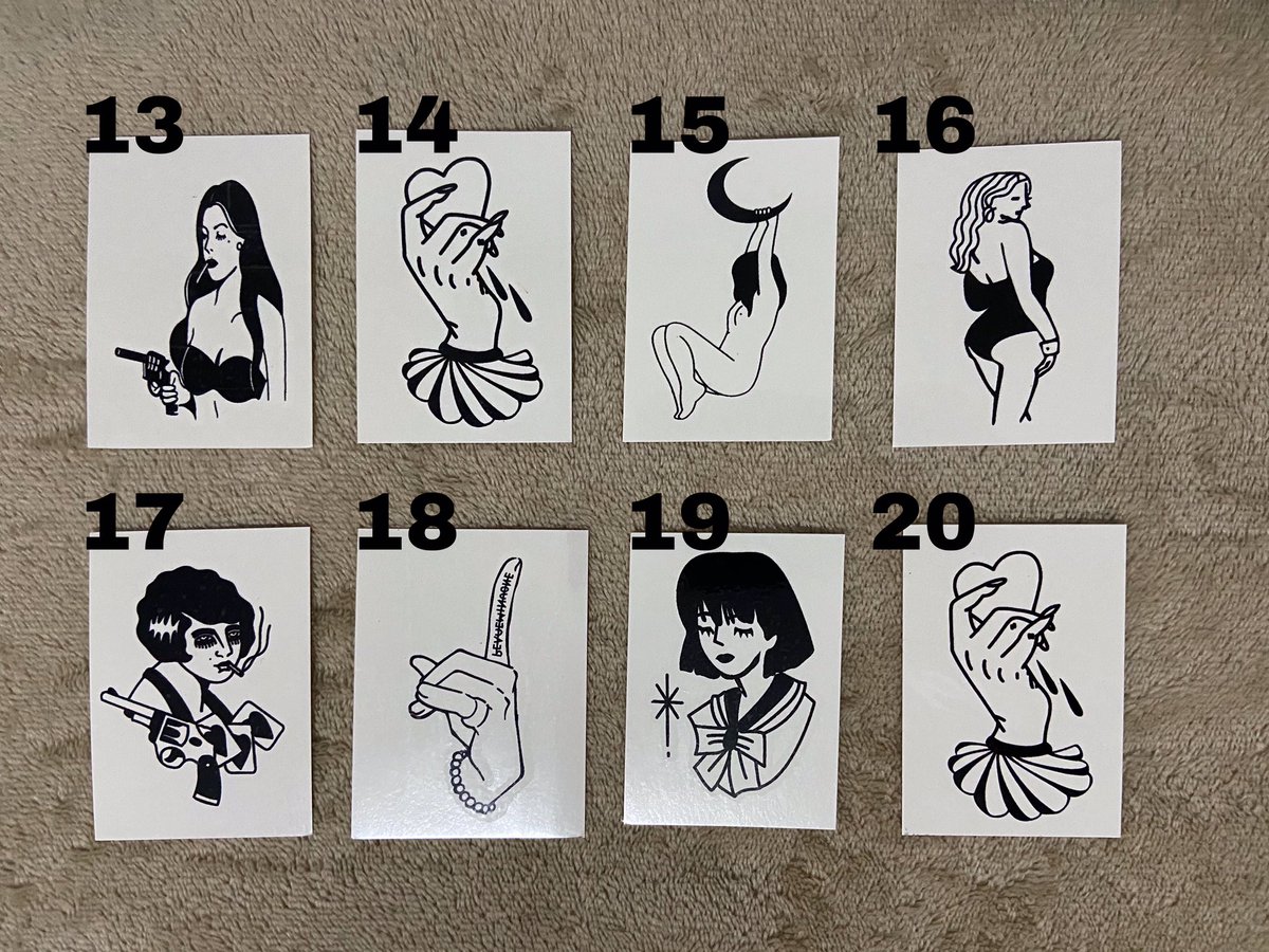 patdemesa's tweet image. Hi, guys~ I’m selling temporary tattoos 😉 

VARIETIES: 
🖤 BLACK - P20 per piece; P130 per set (10pcs)
🌈 RAINBOW - P20 per sheet; P130 per set (10 sheets) 

Follow this thread for the designs~ 
Message me for your orders 📩 Thank ü