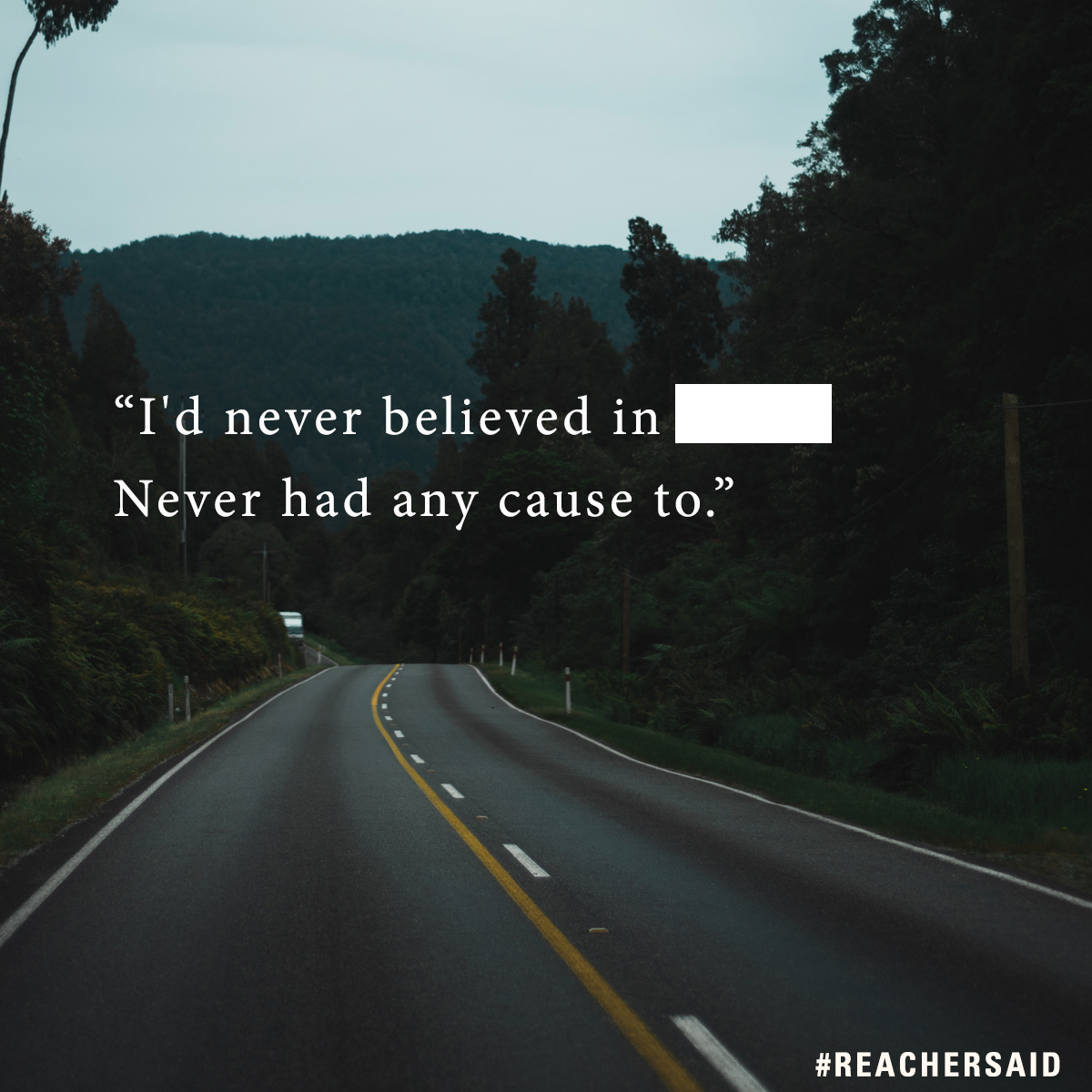 LeeChildReacher's tweet photo. What doesn't Reacher believe in? Let us know!
“I'd never believed in _____. Never had any cause to.”
#ReacherSaid https://t.co/ylgz5i3W2H