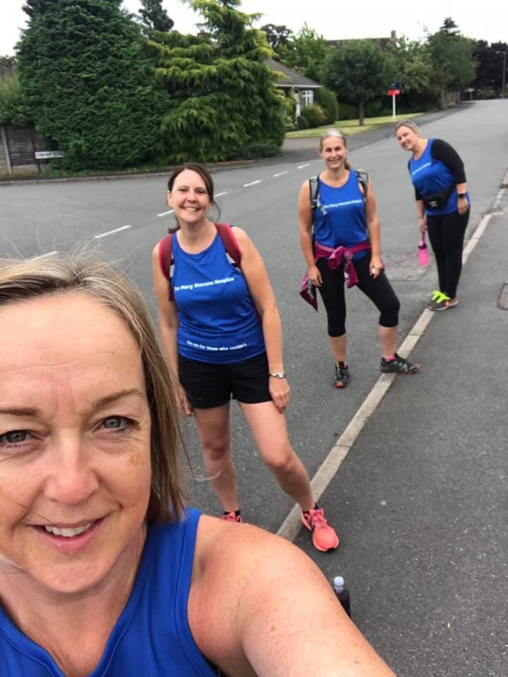 RachaelDoyle3's tweet photo. Fuelled by haribos, cake, love &amp; laughter day 1 completed for @MSHospice 

Our 1st 11 miles in the bag with @Sthompson100 &amp; @AllisonJEF70 

#4walk44miles in memory of @aidydoyle https://t.co/e6BWQDfpBt