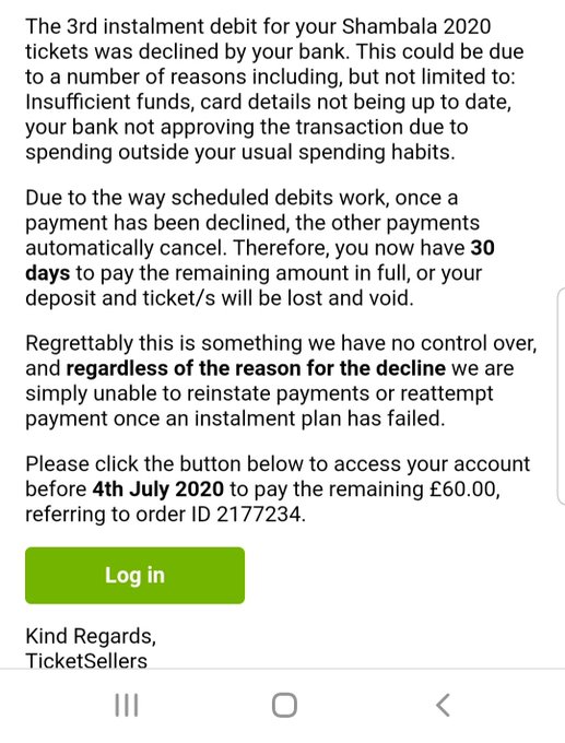 What kind of bullshit is @TicketSellers trying to pull with @ShambalaFest tickets? My mate has just lost<a class="tags" target="_blank" title="On Twitter" href="/?out=eyJ0eXAiOiJKV1QiLCJhbGciOiJIUzUxMiJ9.eyJpYXQiOjE3MjIwMjM1NTYsImlzcyI6InR3cG9ybnN0YXJzLmNvbSIsIm5iZiI6MTcyMjAyMzU1NiwiZXhwIjoxNzUzNTU5NTU2LCJyZWRpcmVjdF91cmwiOiJodHRwczovL3R3aXR0ZXIuY29tL1RpY2tldFNlbGxlcnMifQ.HIKQ-irnZIxDQcKGohELc1l3Al-nnWY_V7qTvNs6ywTWRe-Kvhbt5mZ41xJUEljEslW3dHp_QFivPHkghTz8Bw">@TicketSellers</a><a href="/tag/hubble30"class="tags"><span>#hubble30</span></a>