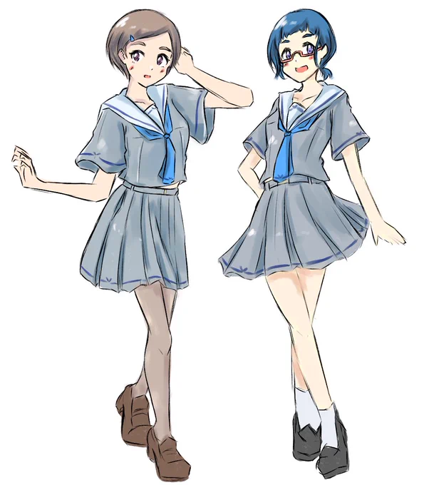 らくがきセーラーちづやす 
