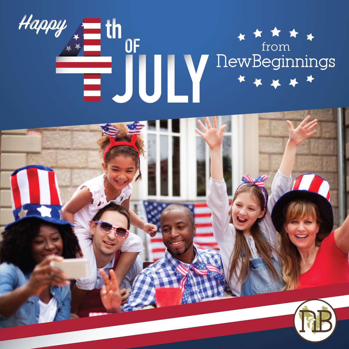 NewBeginAdopt's tweet photo. Happy July 4th from New Beginnings Adoptions! We hope you have an incredible day with family and loved ones! #Happy4thofJuly #freedom #independenceday https://t.co/nKkLXYpn8W