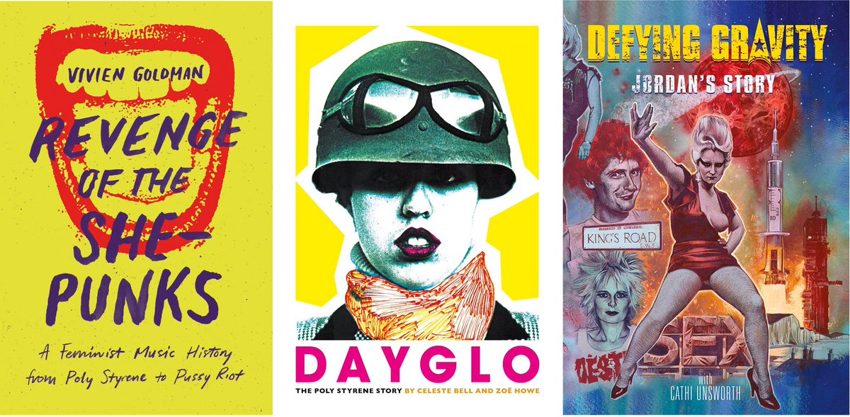ImogenGC's tweet photo. One year ago today at @britishlibrary, back when we could pack out venues to capacity. A night for the Queens of Punk, and the women who made #Dayglo, #DefyingGravity & #ShePunks so special to work on. @mainmanburmese @ladyzoehowl @celestiebell @PunkProfessor #polystyrene #jordan https://t.co/RMfwozqTwi