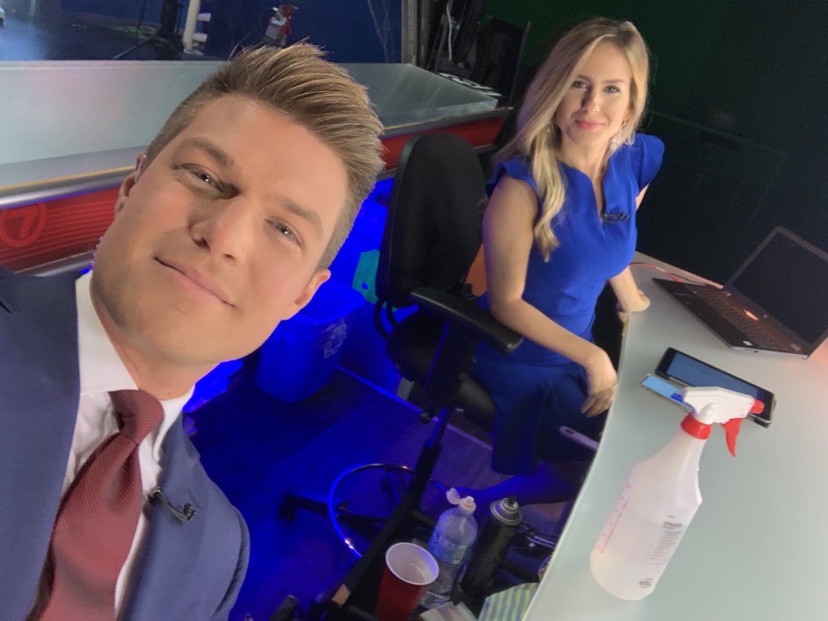 EthanCalloway7's tweet photo. Me, LoLo, & our disinfecting alcohol spray. Happy 4th, everybody! Join us for #TodayinFlorida ‘til 10 am. 🇺🇸
@EstradaLorena @wsvn https://t.co/sKEHAf7KMD