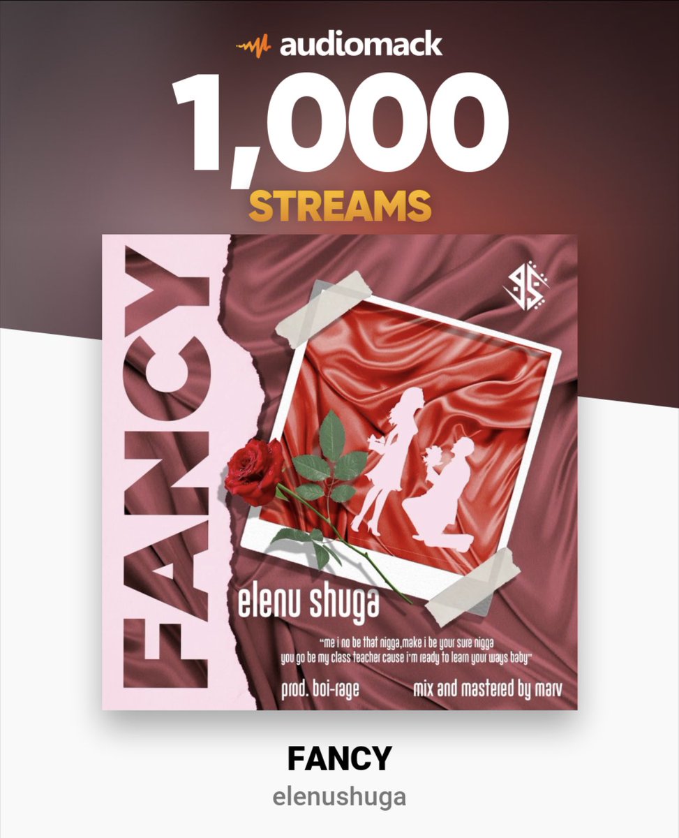 elenuShuga's tweet photo. Super love to all the SHUGA CUBES Around the world , Thank you all β€οΈππΎ we made it to 1000 streams in 25hrs π₯΅π₯΅π I love you guys mehn
.
.
keep streaming Fancy by @elenuShuga π₯β€οΈππΎ
.
#fancyway #fancybyelenushuga #elenushuga #fancy #elenushugafancy #fancylifestyle https://t.co/TFen9PzlaD
