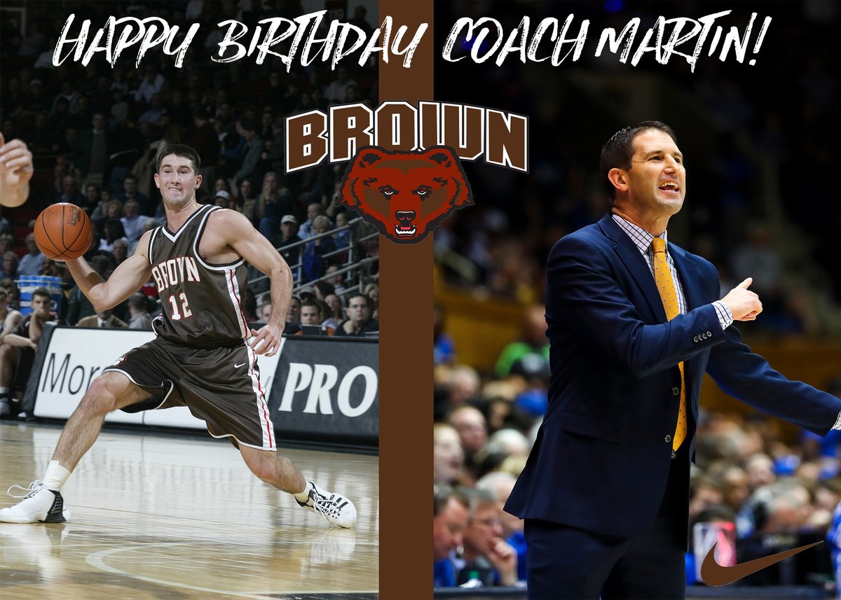 BrownU_MBB's tweet photo. Happy Birthday @mmartinbrown ‼️ 🎉

#GoBruno🐻 https://t.co/ylB7dwjSPl
