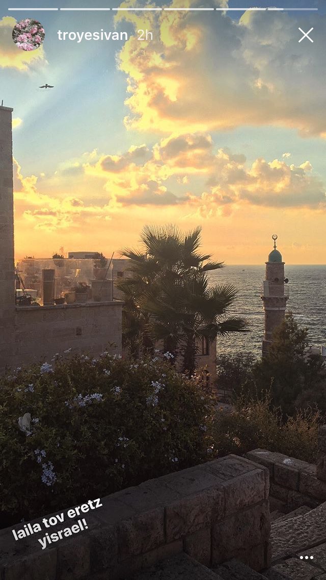 troye sivan visiting israel 