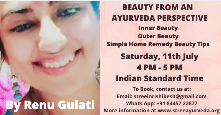 CookingAyurveda's tweet photo. #ayurveda #beauty #wellness #free #online #session #ayurvedatreatments #ayurvedalifestyle #love #motivation #beautytips #beautyhomeremedies #renu_stree #renugulati #streeinrishikesh #innerbeauty #outerbeauty https://t.co/pUrzhdCxkS