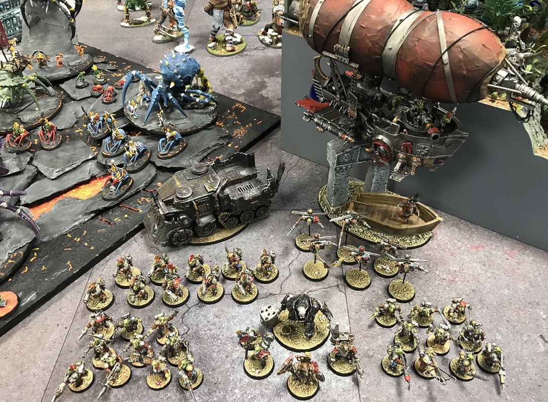 For my very first  @Realms_at_War event I rocked up with my Kadgetzan Overlords!