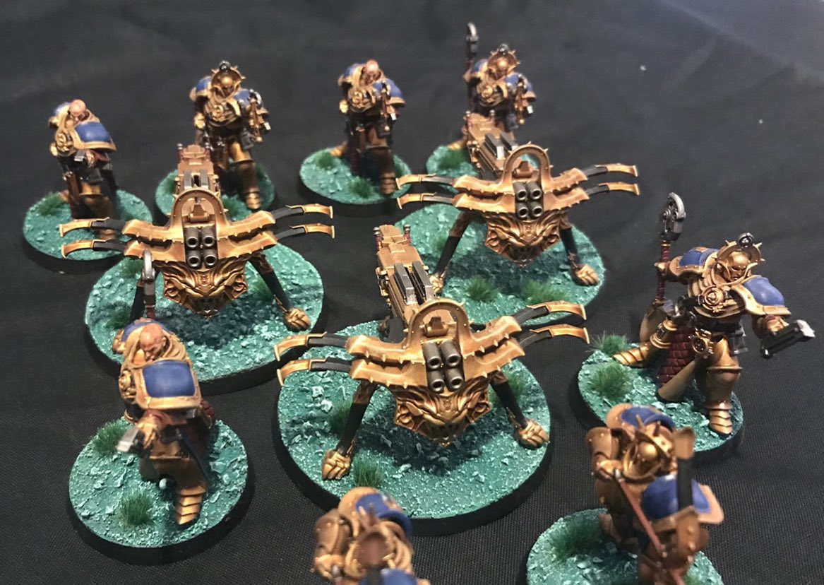 After playing a similar list and being very impressed, I created my own version of a Shootcast Stormcast army. It was fun watching Slaanesh players avoid playing it 