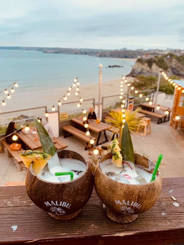 We're OPEN NOW in Newquay again! Cocktails by the beach anyone? 🍻 #belushis