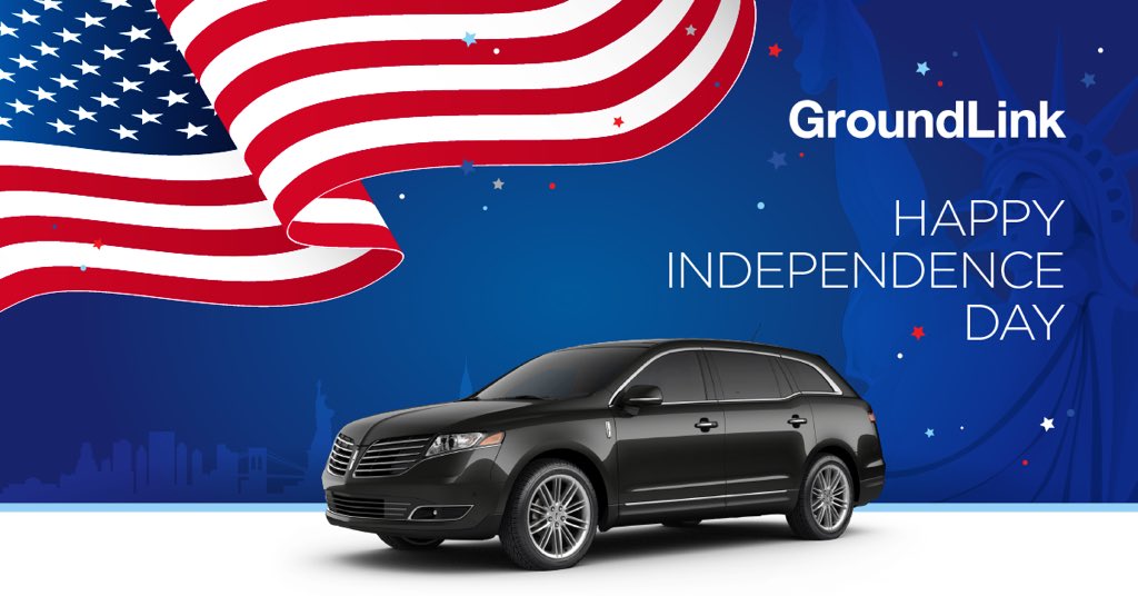 GroundLink's tweet photo. We hope you have a safe and amazing 4th of July! If you need a ride, GroundLink will be here to provide you with reliable black car service all weekend: https://t.co/FdyvDGLRLq #Happy4thofJuly #blackcar #privatedriver #GroundLink https://t.co/1BvsKIZ5VT