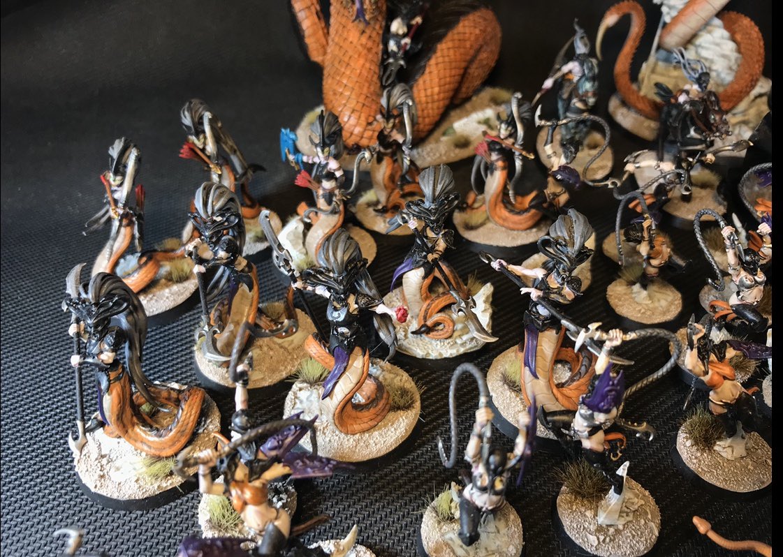 Thanks to a  @Gmac2610 ‘There Can Only be One’ campaign which encouraged highlander list building I ended up with my Cult of Set Dok army.