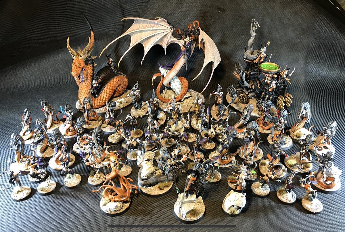 Thanks to a  @Gmac2610 ‘There Can Only be One’ campaign which encouraged highlander list building I ended up with my Cult of Set Dok army.