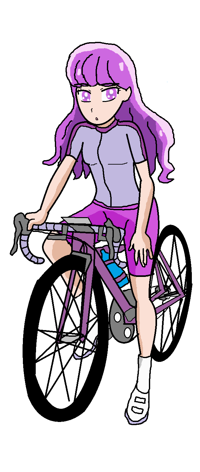 プリキュアオールスターズ Pas 22時22分はエレンタイム 22時22分はゆかりタイム サイクリングプリキュア ロードバイク 黒川エレン 琴爪ゆかり 自転車 Precure サイクルジャージ レーサーパンツ 絵描きさんと繋がりたい 猫科の2人とロードバイク