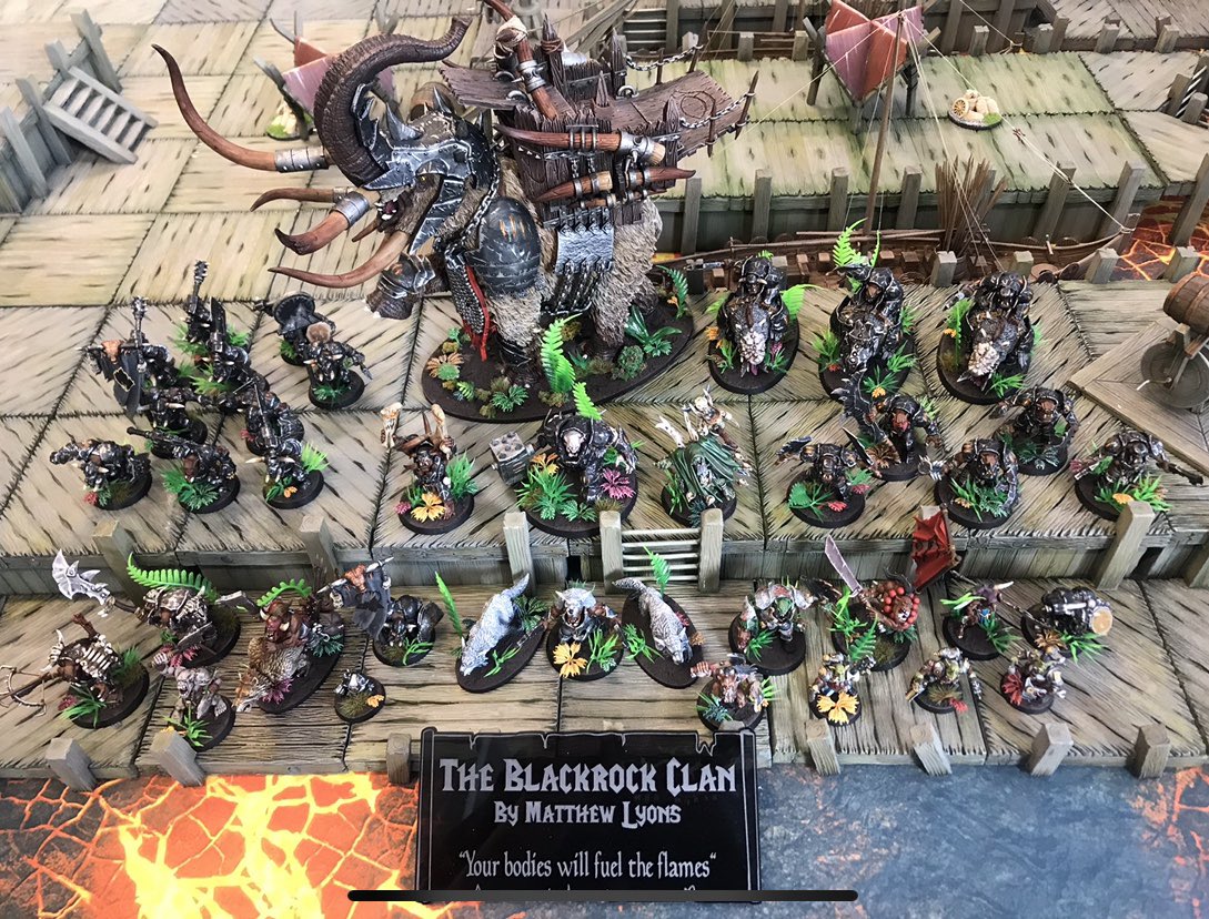 Last years  @Realms_at_War inspired me to complete my Black Rock Clan Ironjawz army. I need to play more games with this army!