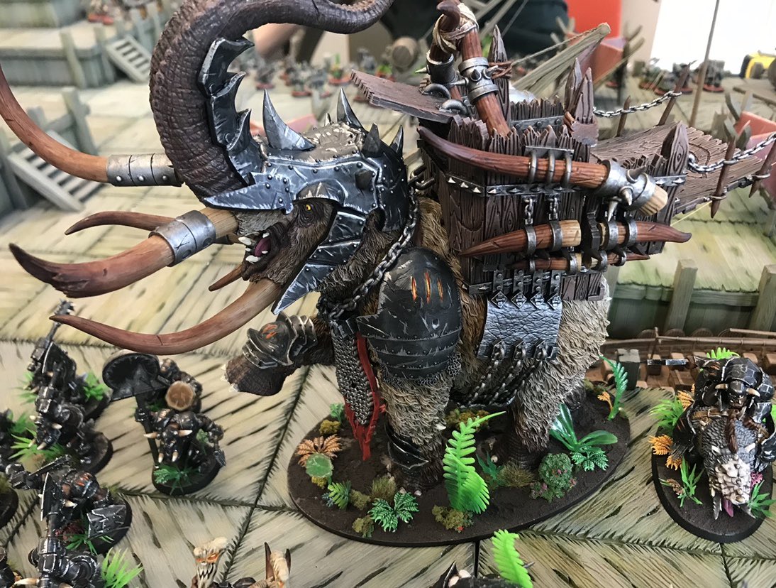 Last years  @Realms_at_War inspired me to complete my Black Rock Clan Ironjawz army. I need to play more games with this army!