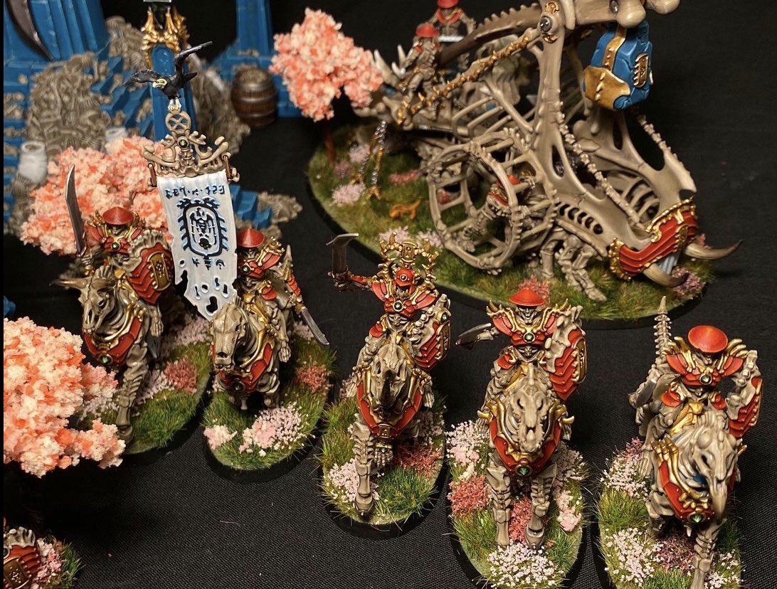 My last painted army in the last 5 years of AoS is my recently completed Shikami Devils Bonereaper army. Now ready to roll some dice 
