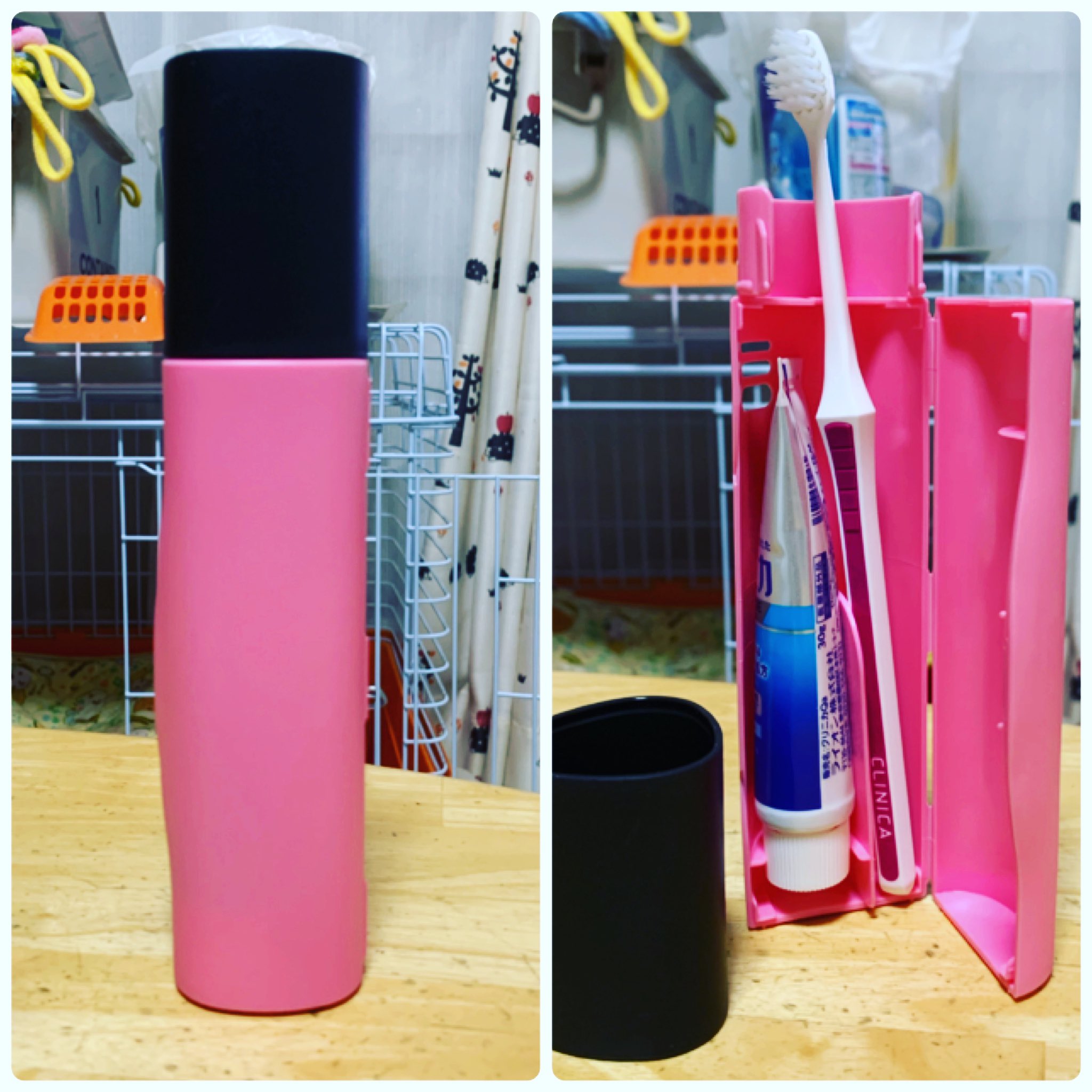 みっれー 職場用の歯磨きセットを買いました なんかオシャレじゃね フタはコップになります ゞ 歯磨きセット T Co 9p0x5f3gzj Twitter