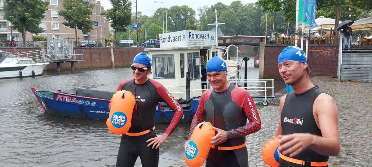 Vandaag 4 juli duikt Hans Westgeest, oncoloog en ambassadeur van Swim to fight cancer het water in. Dit doet hij vol enthousiasme samen met de burgermeester van Breda Paul Depla en wethouder Daan Quaars. Dit jaar gaan we niet massaal het water in, maar in gedachten wel. Voor jou!