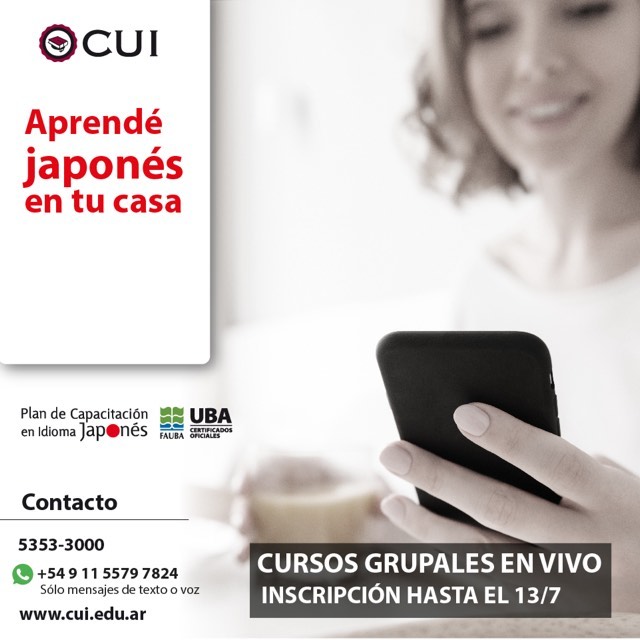CUI_oficial's tweet photo. 📣¡Abierta la Inscripción! 👉🏼J A P O N É S 🇯🇵  Cursos grupales a distancia 👩🏻‍💻👨🏾‍💻 ⭐️Inscripción hasta el 13/07 🔸Toda la Info en ⬇️ https://t.co/7Zv7ZMo7gI ☎️5353-3000 #WhatsAppCUI 📲+5491155797824✨  #EducaciónADistancia #IdiomaJaponés #EstudiáJaponés #CuiOnline #IdiomasEnElCUI❤️ https://t.co/P0KBgba7pN