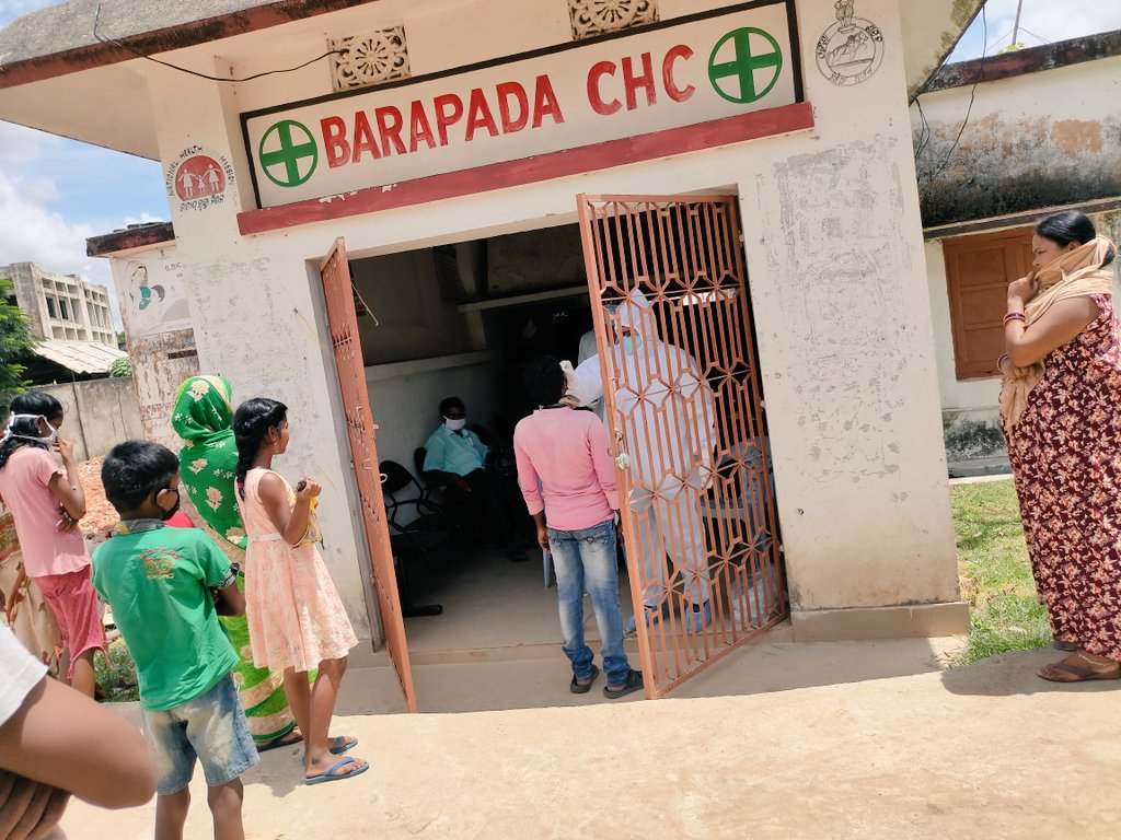 CHC_Barpada's tweet photo. #OdishaFightsCoronavirus
#Covid19odisha
#Swabcollection
Swab Sample Collection at CHC Barpada on 04-07-2020
@NHMBhadrak
@DM_Bhadrak https://t.co/sQRp1bEi30